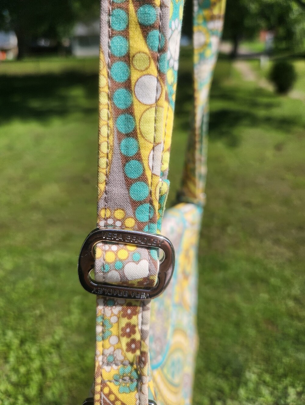 Vera Bradley Lemon Parfait Crossbody Shoulder Bag EUC - Picture 7 of 9